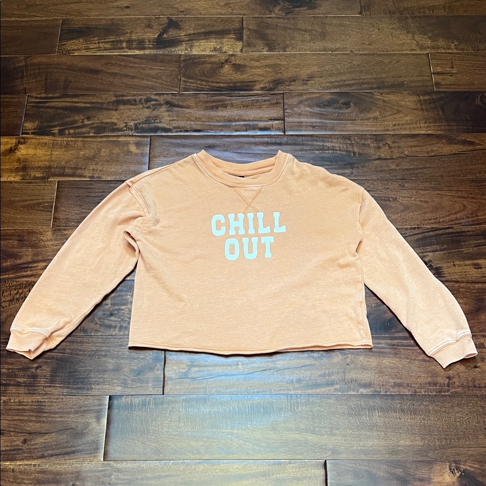 art class Girls Orange 'Chill Out' Sweatshirt